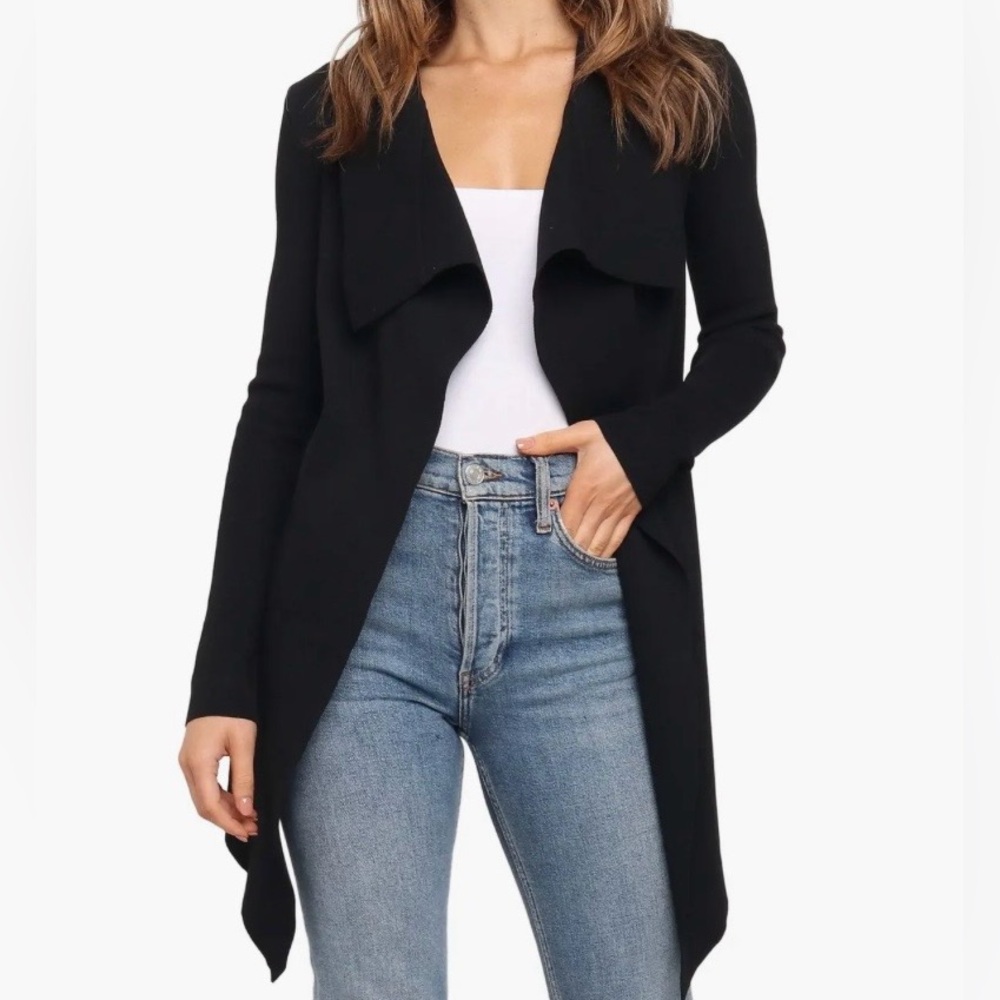 New! With Tags . Zimmer -  Black Open Front Cardigan